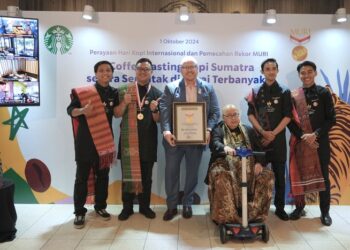 Biji Kopi Sumatera Pecahkan Rekor MURI dalam Coffee Tasting Serentak